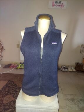 Patagonia "New Navy" Better Sweater Full-Zip Fleece Vest Sz. Small